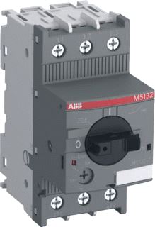 ABB MS 132 20T MOTORBEVEILIGINGSSCHAKELAAR THERMOMAGNETISCH 3P 9KW 16A 110V 50KA DRAAIKNOP SCHROEFAANSLUITING IP20