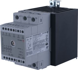 CARLO GAVAZZI SOLID STATE RELAIS 3 FASE 600V,25AAC,STUURSPANNING 20-275VAC GKEAM NUL SCHAKELEND 