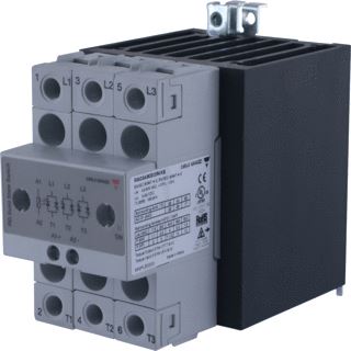 CARLO GAVAZZI SOLID STATE RELAIS 3 FASE 600V,25AAC,STUURSPANNING 20-275VAC KKE NUL SCHAKELEND 