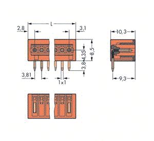 WAGO THT MALE STEKER SOLDEERPEN 1,0 X 1,0 MM HAAKS ORA