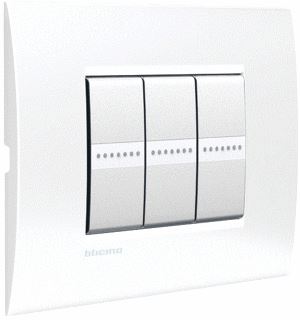 LEGRAND LIVINGLIGHT AIR AFDEKRAAM 3 MODULES PUUR WIT