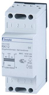 DOEPKE BELTRAFO RK12S 4-8-12V 2-2-1,5A+SCH.