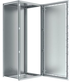 ELDON SCHAKELKAST VLOERSTAAND 2000X600X400 KAST 1-DEUR MET GLAS ZONDER MP PLAATSTAAL IP55