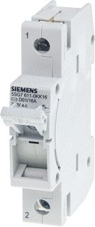SIEMENS MINIZED-SWITCH-DISCONNECTOR D01 16A 230/400V 1P FOR FUSE-LINKS 2-16A 