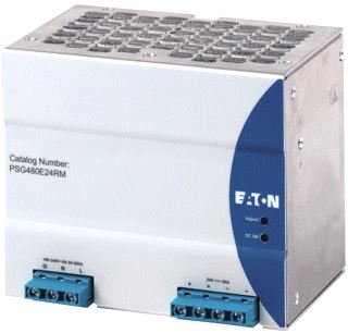 EATON PSG 1-FASE VOEDING PRIMAIR 100-240VAC (85-264VAC)(120-375VDC) SECUNDAIR 24VDC (22-28VDC) 20A METALEN BEHUIZING DIN-RAIL 