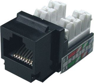 KLEMKO MODULAIR CHASSIS FEMALE SNAPIN RJ45 CAT 5E 