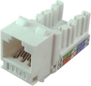 KLEMCO MODULAIR CHASSIS FEMALE SNAPIN RJ45 CAT6 