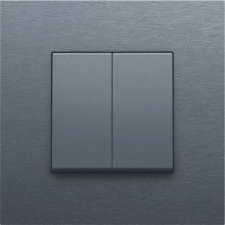 NIKO PURE ALUMINIUM STEEL GREY 2X 1/2 TOETS ALUMINIUM ST.GREY 