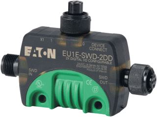 EATON SWD T-CONNECTOR VOOR AANSLUITING VAN DIGITALE IN-/UITGANGSSIGNALEN 2 WILLEKEURIG CONFIGUREERBAAR 2XM12 MODULE IP67 