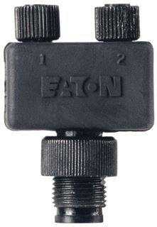 EATON SWD T-CONN.SWD-SPLITTER IP67 STEKKER M12 NAAR 2X 4P M8 MET I/O-SIGN 