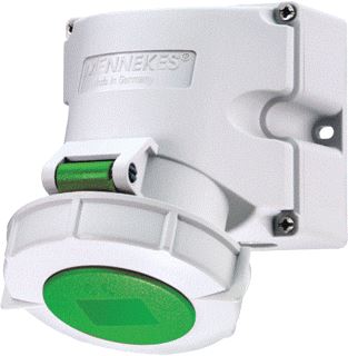 MENNEKES WANDCONTACTDOOS 16A 4P 10H 100 300HZ IP67 TWIN