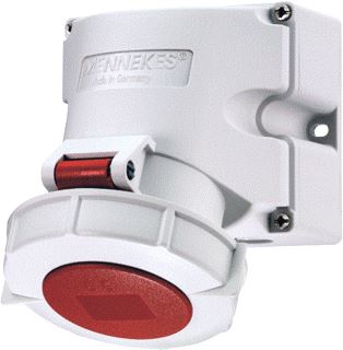 MENNEKES WANDCONTACTDOOS 32A 4P 11H 440V 60HZ IP67