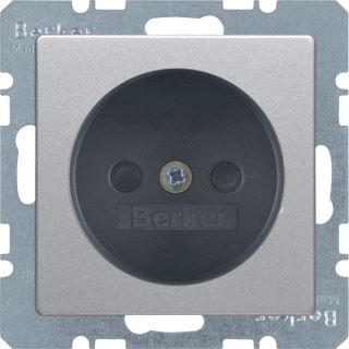 HAGER BERKER WANDCONTACTDOOS 2P KB STEEK BERKER Q.1/Q.3/Q.7 ALULOOK 