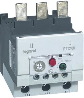 LEGRAND THERMISCHE RELAIS RTX3 100-80-100A VR CTX3 225-1NO+1NC-SCHROEFKL.