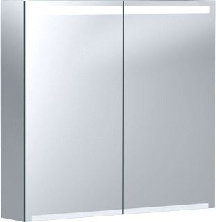 GEBERIT OPTION SPIEGELKAST WAND MET VERLICHTING 2X DEUR SPAANPLAAT 700 X 750 X 150MM (HXBXD) GLAS 