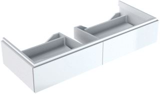 GEBERIT XENO2 WASTAFELONDERBOUWKAST 2X LADE SPAANPLAAT 220 X 1174 X 462MM (HXBXD) HOOGGLANS WIT