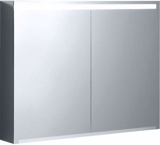 GEBERIT OPTION SPIEGELKAST WAND MET VERLICHTING 2X DEUR SPAANPLAAT 700 X 900 X 150MM (HXBXD) GLAS 