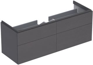 GEBERIT XENO2 WASTAFELONDERBOUWKAST 4X LADE SPAANPLAAT 530 X 1374 X 462MM (HXBXD) SCULTURA GRIJS