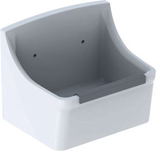 GEBERIT 300 BASIC NORMA UITSTORTGOOTSTEEN 1X SPOELBAK MET ROOSTERGATEN KERAMIEK 450 X 350 X 350MM (DXBXH) WIT 