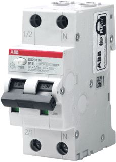 ABB AARDLEKAUTOMAAT 1P-N C KAR 10A 30MA 10KA F-TYPE