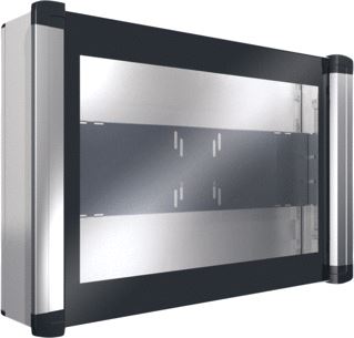 RITTAL AX BEDIENINGSBEHUIZING VOOR TAFEL-TFT TOT 24 BHD: 650X450X155MM PLAATSTAAL HANDGREEPPROFIELEN VAN ALUMINIUM