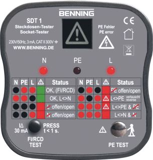 BENNING SDT 1 STEKKERDOOSTESTER 