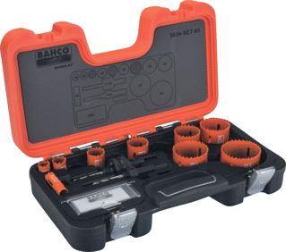 BAHCO GATZAAG (SET) BI METAAL GATZAAG 16 MM GATZAAG 19 MM GATZAAG 22 MM 