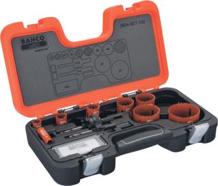 BAHCO GATZAAG (SET) BI METAAL GATZAAG 16 MM GATZAAG 19 MM GATZAAG 24 MM GATZAAG 29 MM 