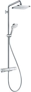 HANSGROHE CROMA E DOUCHECOMBINATIE 280MM HOOFDDOUCHE 340MM ARM 1JET THERMOSTAAT CHROOM 
