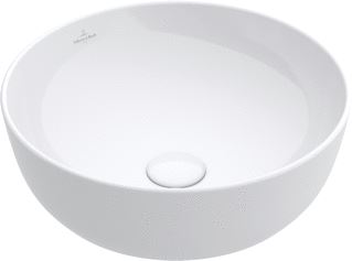 VILLEROY & BOCH ARTIS OPZETWASTAFEL ROND WAND VERHOOGDE VOET GEEN OVERLOOP 430 X 430MM (DXB) POEDER 