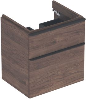 GEBERIT SMYLE SQUARE WASTAFELONDERBOUWKAST MET 2 LADEN 58.4X61.7X47CM NOTEN 500352JR1 