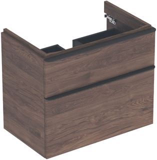 GEBERIT SMYLE SQUARE WASTAFELONDERBOUWKAST MET 2 LADEN 73.4X61.7X47CM NOTEN 500353JR1 