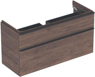 GEBERIT SMYLE SQUARE WASTAFELONDERBOUWKAST MET 2 LADEN 118.4X61.7X47CM NOTEN 500355JR1 