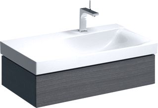 GEBERIT XENO2 WASTAFELONDERBOUWKAST 1X LADE VOOR WASKOM RECHTS SPAANPLAAT 220 X 880 X 462MM (HXBXD) SCULTURA GRIJS