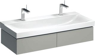 GEBERIT XENO2 WASTAFELONDERBOUWKAST 2X LADE SPAANPLAAT 220 X 1174 X 462MM (HXBXD) MAT GREIGE