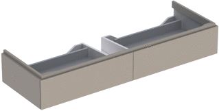 GEBERIT XENO2 WASTAFELONDERBOUWKAST 2X LADE SPAANPLAAT 220 X 1374 X 462MM (HXBXD) GREIGE