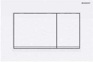 GEBERIT SIGMA 30 BEDIENINGSPLAAT SIGMA 30 DF FRONTBEDIEND 24.6X16.4CM WIT/MATWIT 115883111 