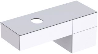 GEBERIT VARIFORM WASTAFELONDERBOUWKAST MET 3 LADEN VOOR OPZETWASTAFEL 139.5X60.3X53.5CM WIT 501189001 