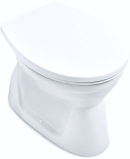 VILLEROY & BOCH O.NOVO VLAKSPOELER 360X525MM ZONDER SPOELRAND STAAND MODEL DIRECTFLUSH ROND AFVOER VERTICAAL WIT ALPIN C+ 