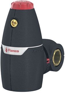 FLAMCO XSTREAM LUCHTAFSCHEIDER DN20 22MM KUNSTSTOF KLASSE PN10 BOUWLENGTE 119MM ZWART 