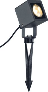 SLV NAUTILUS OUTDOOR LAMP MET GRONDPIN LED 3000 K IP65 RECHTHOEKIG ANTRACIET 9 W 
