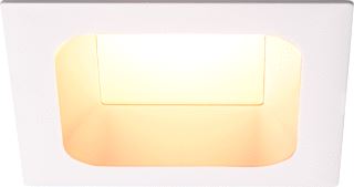 SLV VERLUX INBOUWLAMP LED 3000K MAT WIT L/B/H 13,5/13,5/7,5 CM 20W