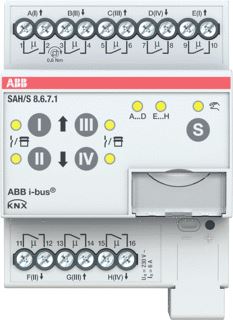 ABB BUSCH-JAEGER SCHAKEL/JALOEZIE AKTOR RESIDENTIEEL KNX 8 FOLD 6 AMPS 