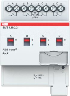 ABB BUSCH JAEGER SCHAKELAKTOR STANDAARD KNX 4-VOUDIG 10 AMPERE