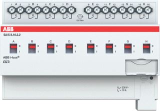 ABB BUSCH JAEGER SCHAKELAKTOR STANDAARD KNX 8-VOUDIG 10 AMPERE