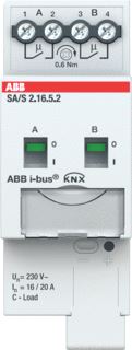 ABB BUSCH JAEGER SCHAKELAKTOR PROFESSIONEEL KNX 2 VOUDIG 16 AMPERE