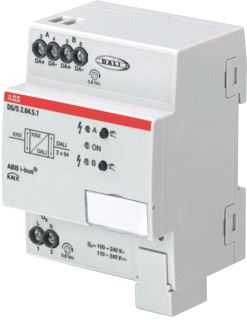 ABB BUSCH-JAEGER DALI GATEWAY COLOUR KNX 2 VOUDIG 2X 64 BALLASTEN 