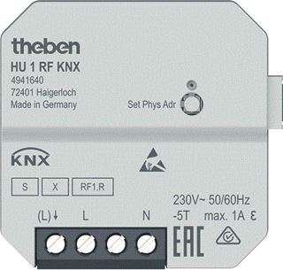 THEBEN KNX 1-VOUDIGE RF VERWARMINGSACTOR UP KNX DATA SECURE 
