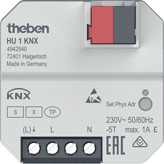 THEBEN KNX 1-VOUDIGE VERWARMINGSACTOR UP KNX DATA SECURE 