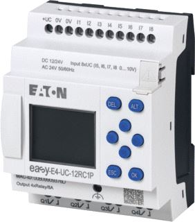 EATON EASY-E4-UC-12RC1P STUURRELAIS UITBREIDBAAR GESCHIKT VOOR NETWERK (ETHERNET) DC 12/24 V 24 V AC DIGITAAL: 8 
